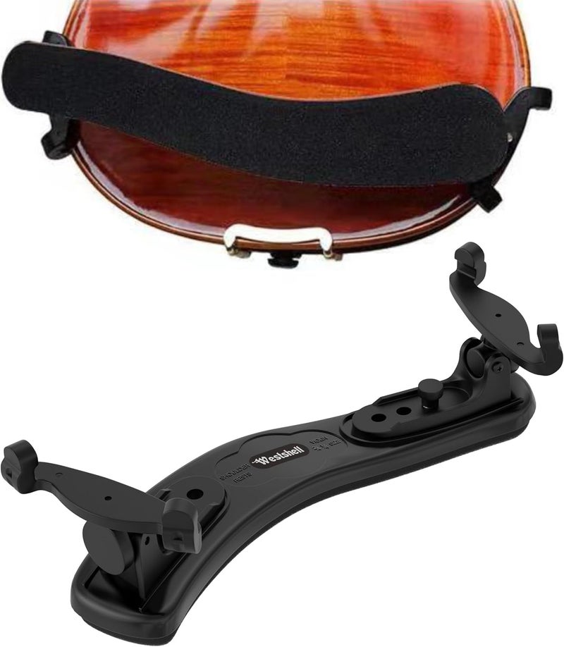Westshell Store Violin Shoulder Rest, Foam Shoulder Rest for 1/2-1/4 size, Collapsible and Height Adjustable Feet Violin Universal Type Violin Parts Soft Easy to Use - Image 1